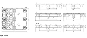 Nest US5.1 | Nestable plastic pallet 48” x 40” - Superlift Material Handling
