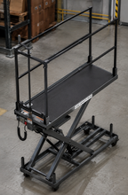 Load image into Gallery viewer, Powered Winch Scissor Lift Table