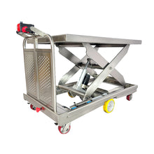 Load image into Gallery viewer, Stainless Steel Cleanroom Powered Drive Electric Lift Table