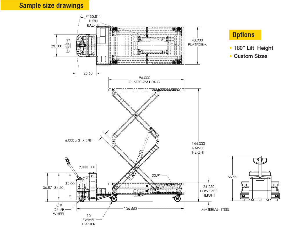 Goliath Powered Drive Load Lifter 6000 lb Powered Steering | Superlift ...