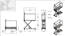 Load image into Gallery viewer, Powered Winch Scissor Lift Table