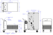 Load image into Gallery viewer, Stainless Steel Cleanroom Air Portable Lift Table