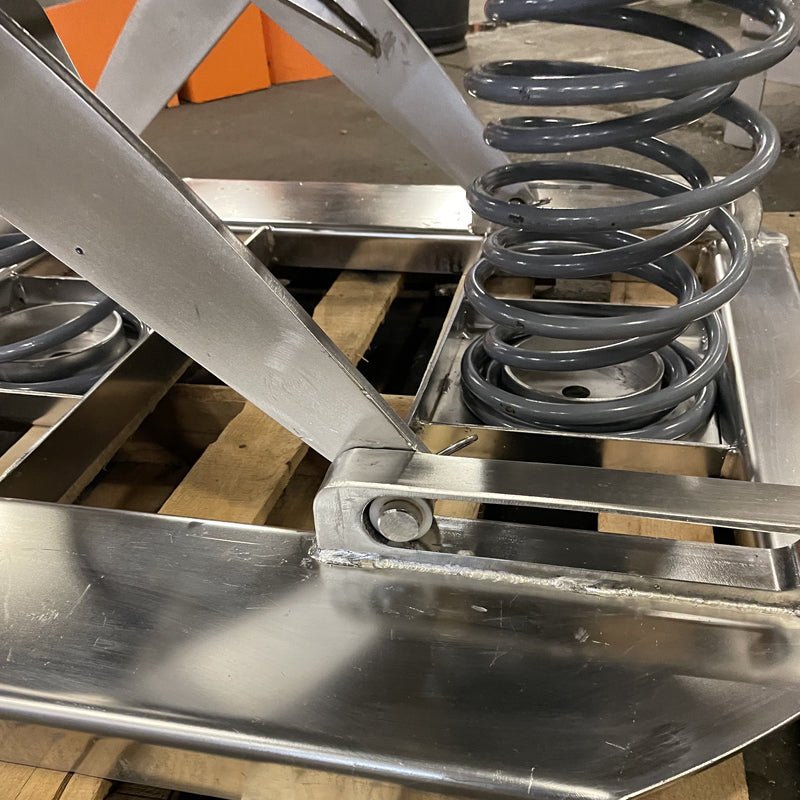 Stainless Steel Sanitary Self-Adjusting Spring Loaded Lift Table ...