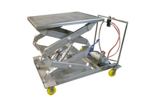 Load image into Gallery viewer, Stainless Steel Portable Double Scissor Lift Table