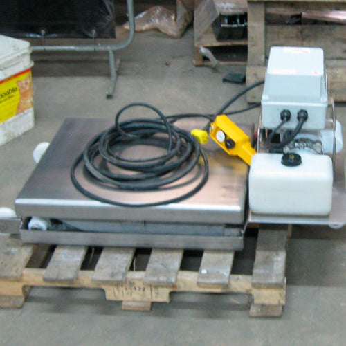 Mini Semi Portable Lift Table in Stainless Steel - Superlift Material Handling