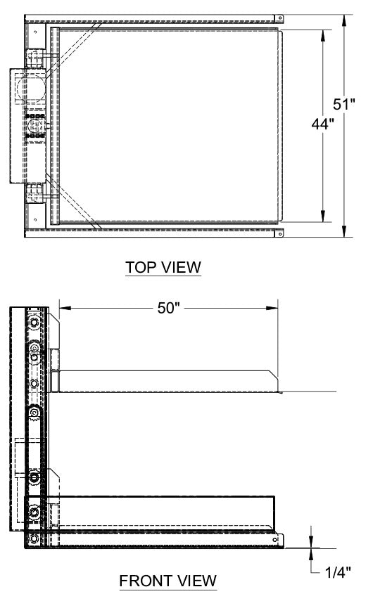 Stainless Steel Ground Level Column Lift – Superlift Material Handling